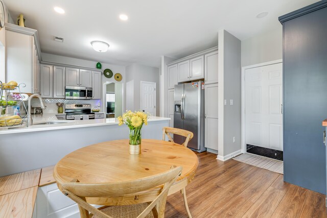 261 Mossy Oak Way, Mount Pleasant, SC 29464 - dining area with light wood-style floors and recessed lighting