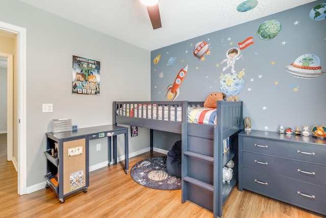 261 Mossy Oak Way, Mount Pleasant, SC 29464 - bedroom featuring wood finished floors, baseboards, and a ceiling fan