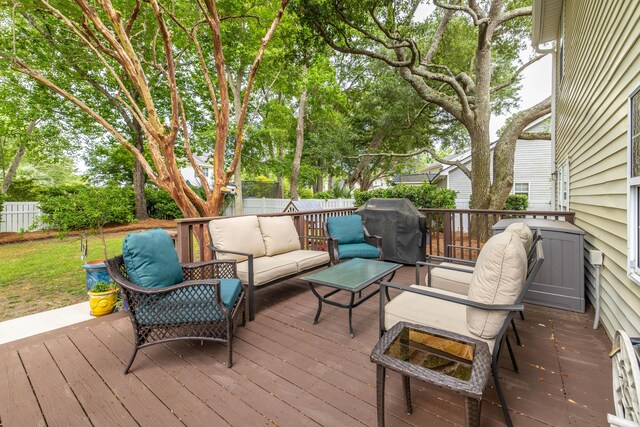 261 Mossy Oak Way, Mount Pleasant, SC 29464 - deck featuring an outdoor living space