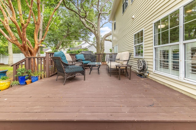 261 Mossy Oak Way, Mount Pleasant, SC 29464 - wooden deck with outdoor lounge area