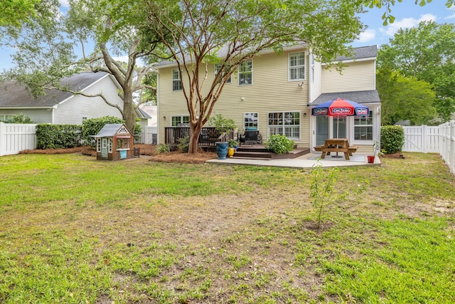 261 Mossy Oak Way, Mount Pleasant, SC 29464 - back of property featuring a deck and a patio area