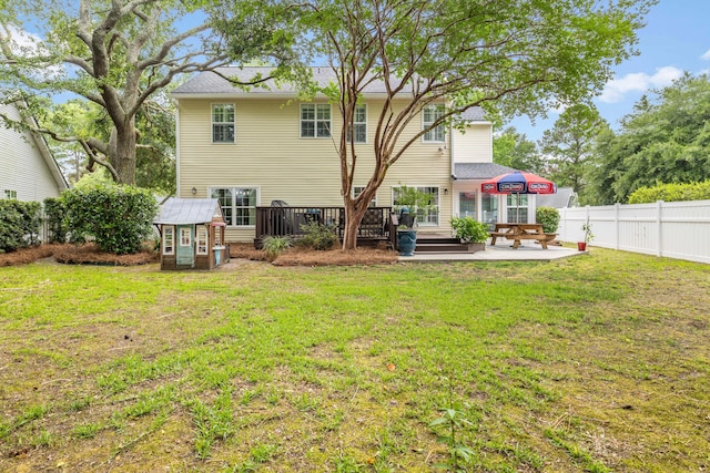261 Mossy Oak Way, Mount Pleasant, SC 29464 - back of property with a patio area and a wooden deck