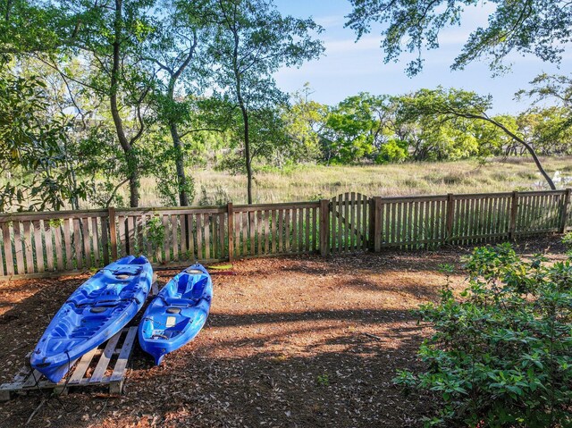 view of fenced backyard