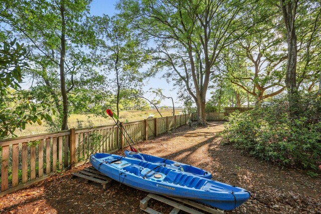 view of fenced backyard