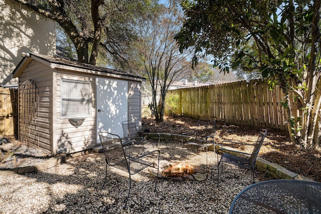 view of outbuilding