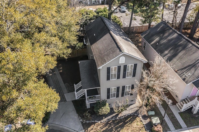 birds eye view of property