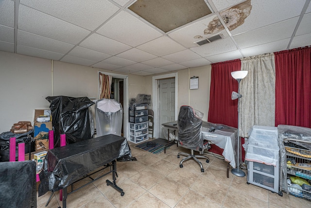 1265 Trojan Rd 1269 1271, 1273, Cross, SC 29436 - office with a paneled ceiling and tile patterned flooring