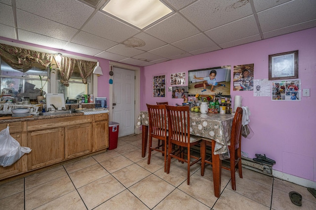 1265 Trojan Rd 1269 1271, 1273, Cross, SC 29436 - dining area with a paneled ceiling and light tile patterned floors