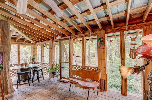 sunroom featuring a healthy amount of sunlight