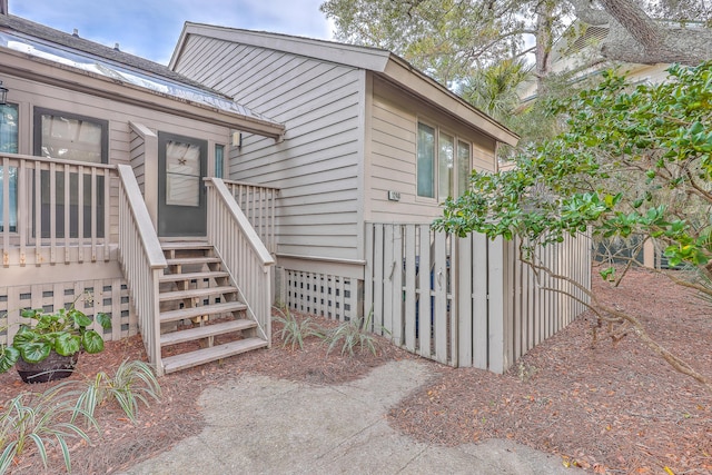 view of entrance to property