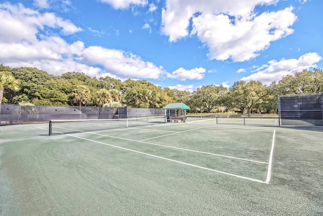 view of tennis court