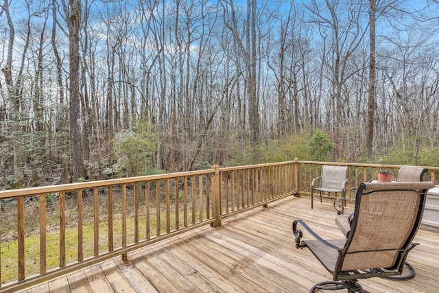 view of wooden terrace