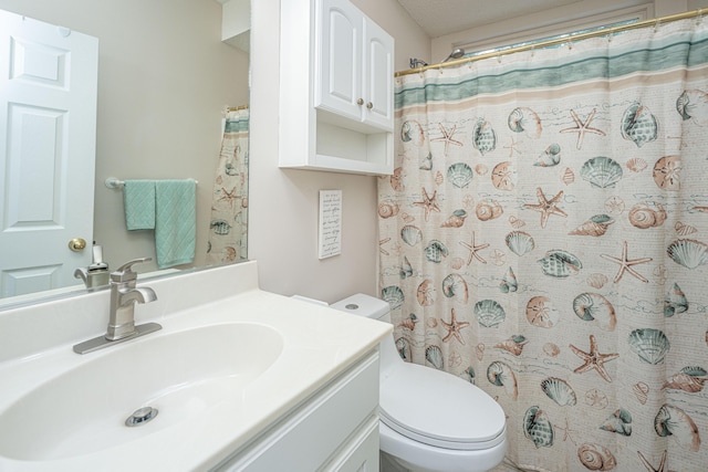 69 King Charles Cir, Summerville, SC 29485 - bathroom featuring vanity, toilet, and a shower with curtain