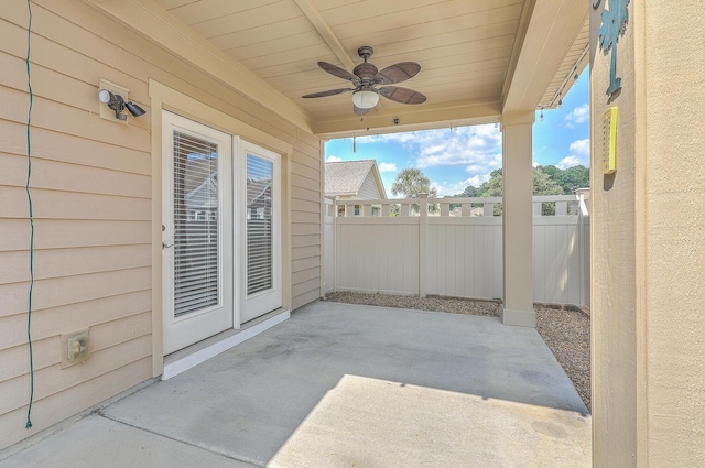 271 Village Stone Cir, Summerville, SC 29486 - view of patio / terrace with a ceiling fan