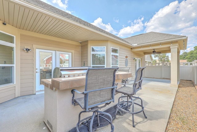 271 Village Stone Cir, Summerville, SC 29486 - view of patio featuring ceiling fan