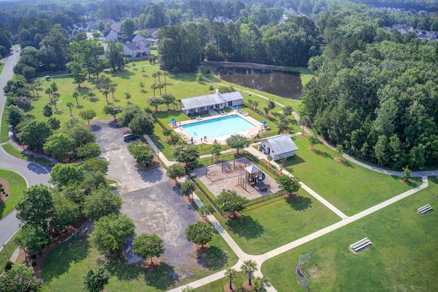596 Wayton Cir, Moncks Corner, SC 29461 - aerial overview of property's location with a pool area