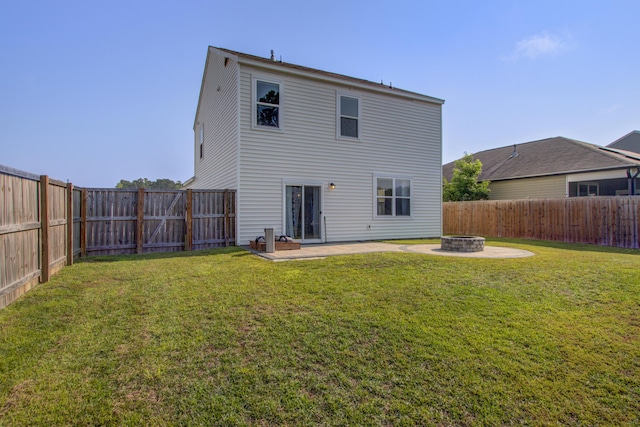 596 Wayton Cir, Moncks Corner, SC 29461 - back of house with a fire pit and a patio area