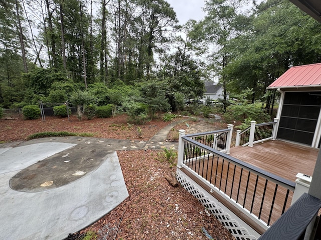 204 Chamblee Rd, Walterboro, SC 29488 - view of yard with a wooden deck and a patio