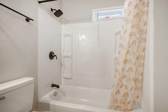 1554 Orange Grove Rd Unit A & B, Charleston, SC 29407 - bathroom featuring shower / bath combo with shower curtain and toilet