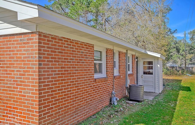 1554 Orange Grove Rd Unit A & B, Charleston, SC 29407 - view of home's exterior featuring brick siding and cooling unit