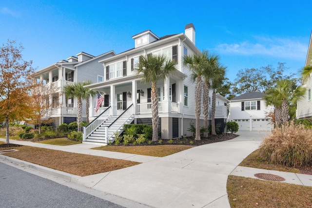 view of front of home with a porch