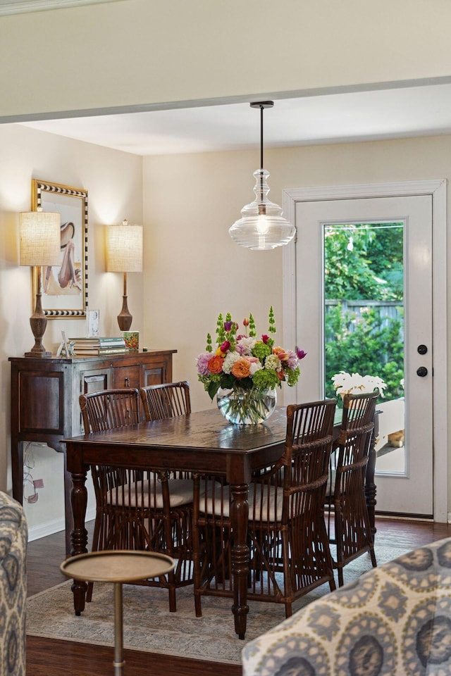 1107 S Shadow Dr, Mount Pleasant, SC 29464 - dining area featuring wood finished floors