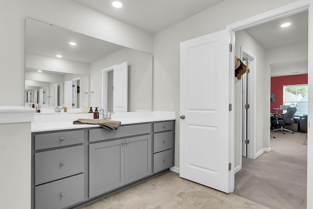 bathroom featuring vanity