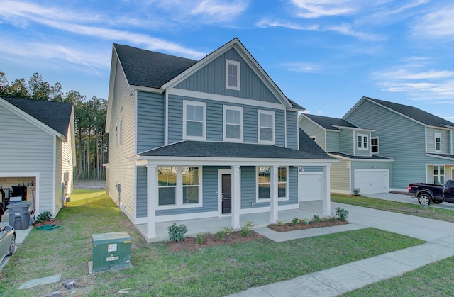 view of front of house with a front yard