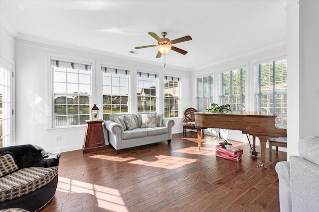 1003 Jervey Point Rd, Wando, SC 29492 - sunroom / solarium with crown molding, wood finished floors, and baseboards