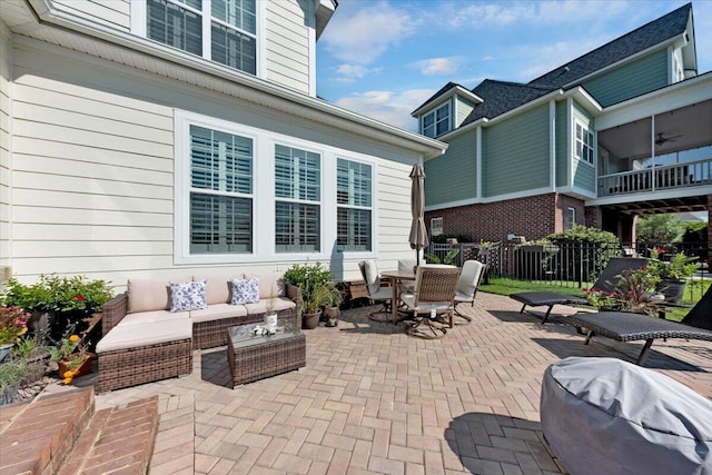 1003 Jervey Point Rd, Wando, SC 29492 - view of patio with outdoor dining space and an outdoor living space