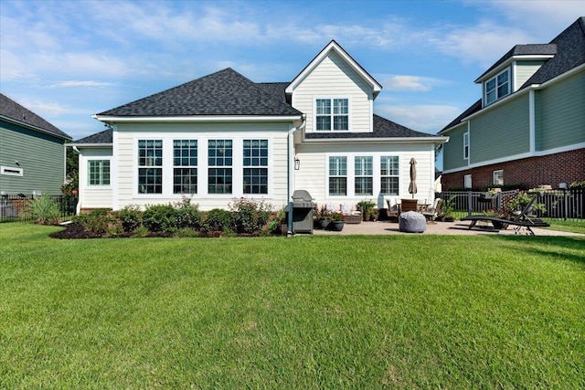 1003 Jervey Point Rd, Wando, SC 29492 - rear view of house featuring a patio and a shingled roof