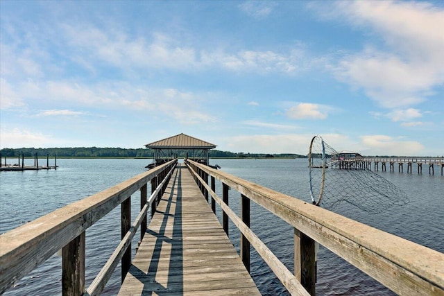 1003 Jervey Point Rd, Wando, SC 29492 - dock with a gazebo and a water view