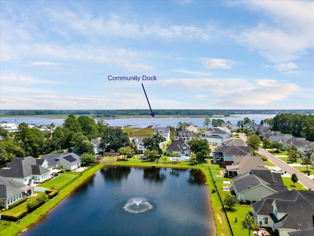 1003 Jervey Point Rd, Wando, SC 29492 - aerial view of residential area with a large body of water