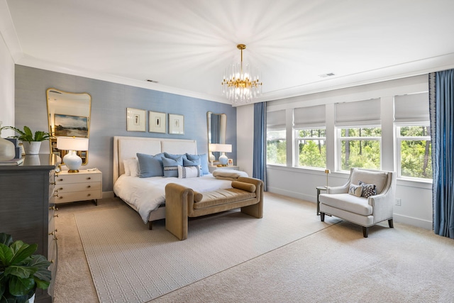 125 Integrity Ln, Charleston, SC 29492 - bedroom featuring a chandelier, carpet, and baseboards