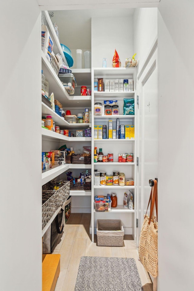 view of pantry