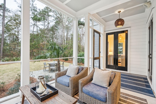 sunroom / solarium with plenty of natural light