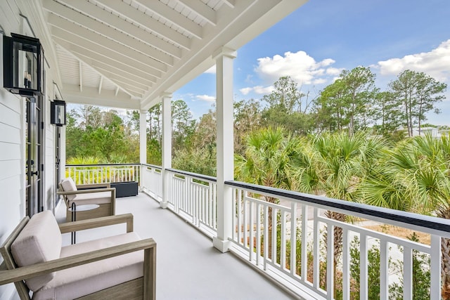 view of balcony