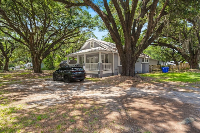 2170 Midland Park Rd, North Charleston, SC 29406 - view of front of property featuring covered porch and a metal roof