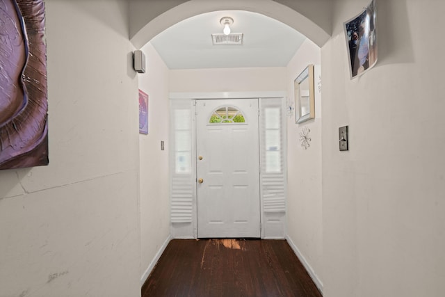 2170 Midland Park Rd, North Charleston, SC 29406 - doorway with arched walkways and wood finished floors