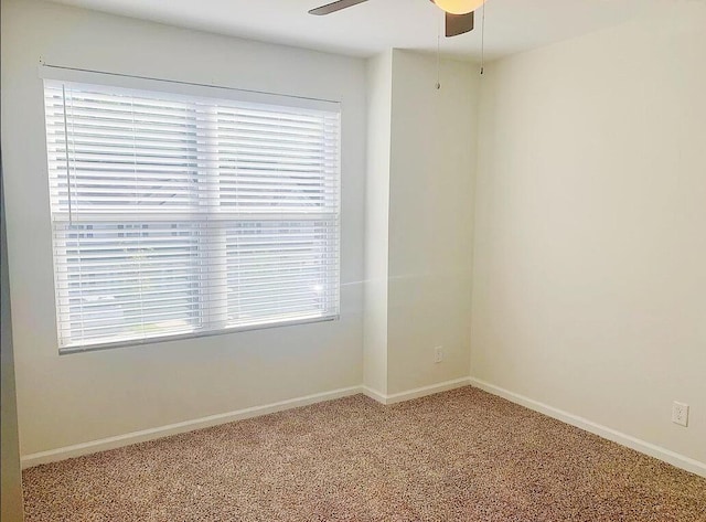 9088 Parlor Dr, Ladson, SC 29456 - carpeted spare room featuring healthy amount of natural light, a ceiling fan, and baseboards