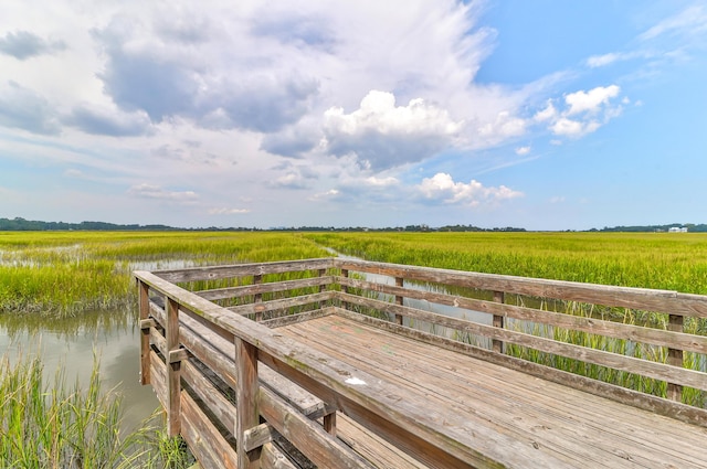 1514 Patterson Ave, Charleston, SC 29412 - wooden deck featuring a water view and a rural view