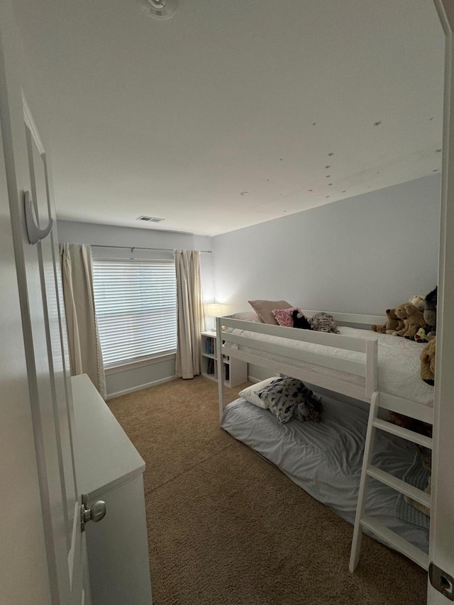 bedroom with carpet floors