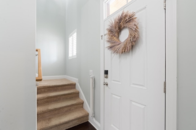 1199 Landau Ln, Mount Pleasant, SC 29466 - stairway featuring baseboards