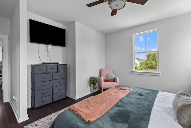 4419 Louisa Ln, North Charleston, SC 29405 - bedroom featuring wood finished floors and a ceiling fan
