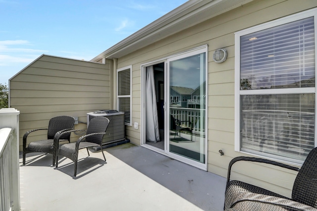 view of patio / terrace with cooling unit