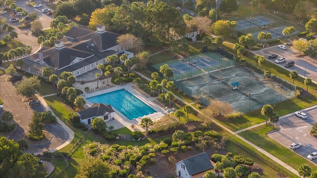 birds eye view of property