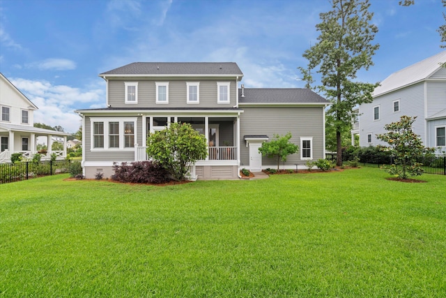 3739 Goodwater St, Mount Pleasant, SC 29466 - back of property with a sunroom