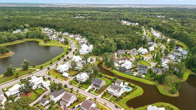 3739 Goodwater St, Mount Pleasant, SC 29466 - view of property location featuring a heavily wooded area, a large body of water, and nearby suburban area