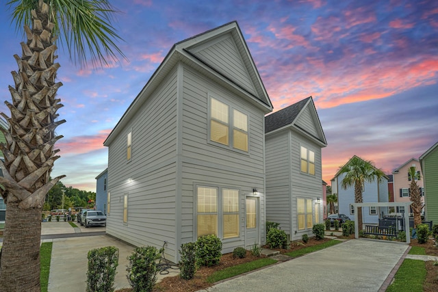 exterior space with driveway