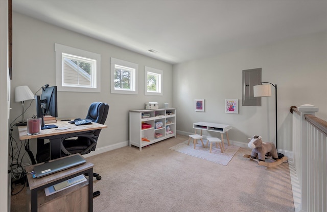 2627 Rutherford Way, Charleston, SC 29414 - office space featuring electric panel, carpet flooring, and baseboards